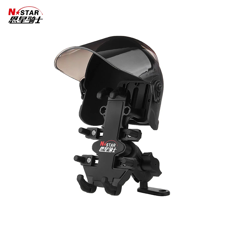 Классный козырек-шлем N-star для мотоцикла, телефона, Солнцезащитная шляпа, велосипедный скутер, Кронштейн для мобильного телефона, Солнцезащитный шлем, защитный экран телефона