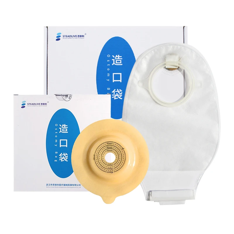 New Product 55mm Transparent Bolsa De Colostomia Colostomy Bags Two Pieces