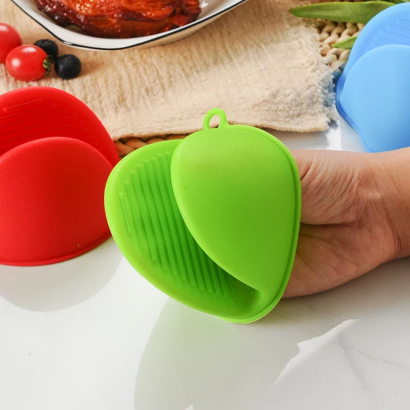 Classical Design Heat Resistant Silicone Thickened Oven Pinch Grips Mitt for Cooking