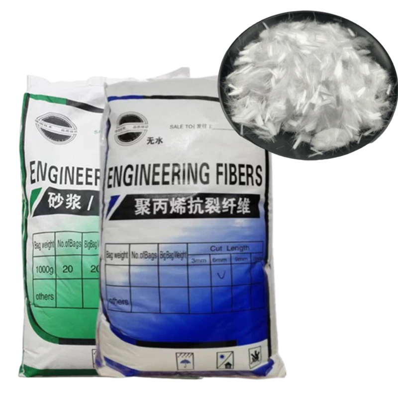 PP Microfiber Staple Fiber Polypropylene Material for Construction & Real Estate Enhancing Plastic Crack Resistance in Concrete