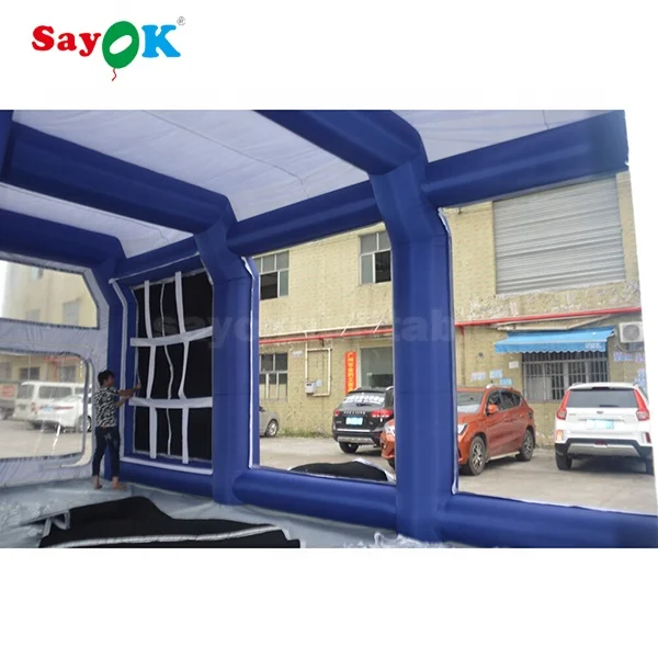Vehicle show tent car paint auto inflatable booths to paint cars inflatable paint booth custom