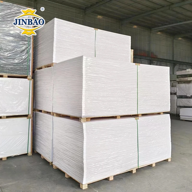 JINBAO manufacturer high density lead free rigid 122*244   white Pattern 5mm pvc foam core sheet for swimming pool