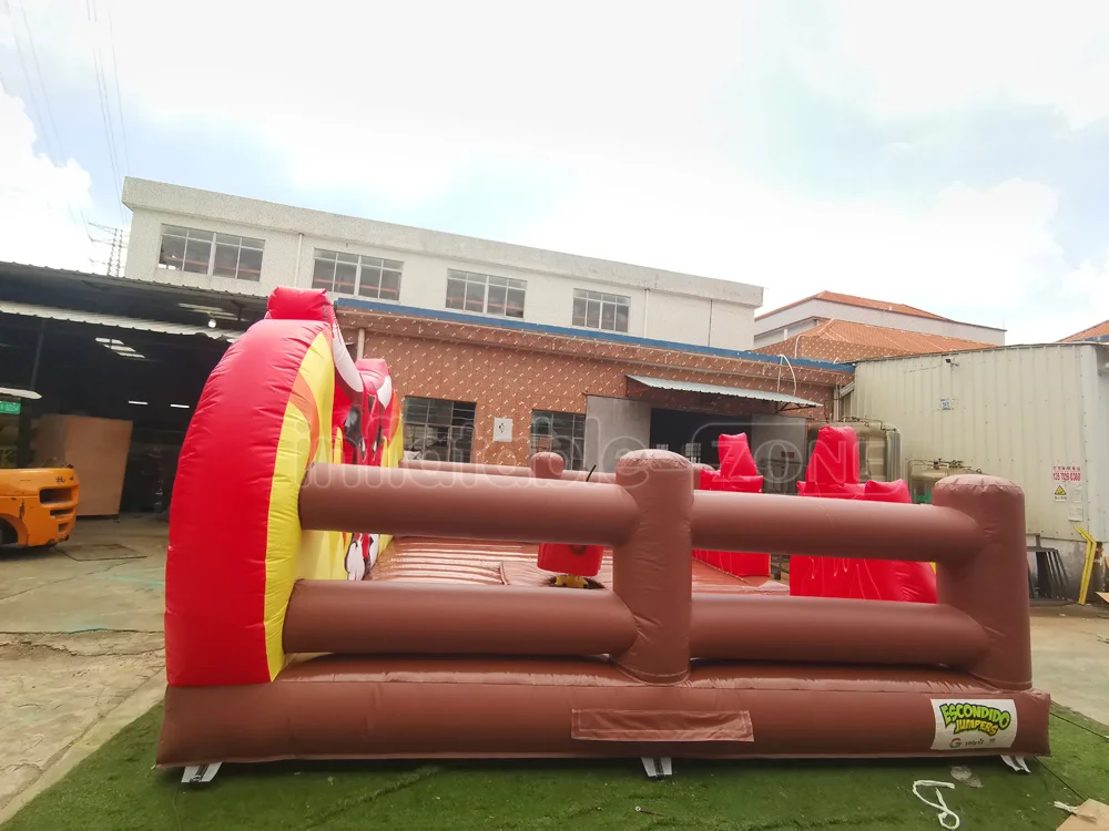 Commercial electric bullfighting flame matching inflatable mechanical bullfighting competition For Sale