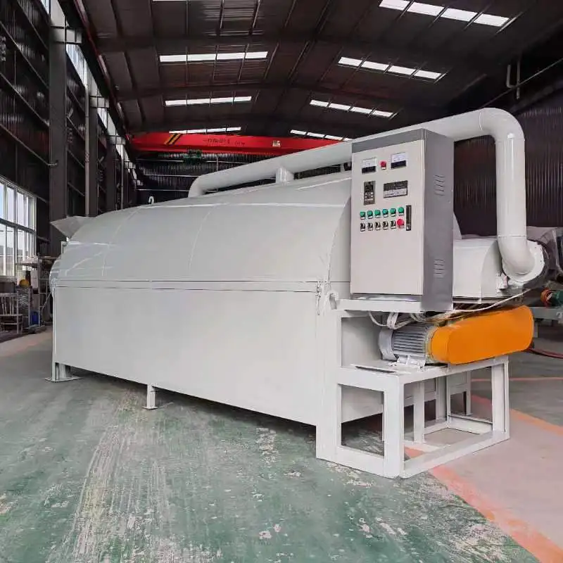 Industry Rice Peanut Manure Grain Chilli Bean Seed Pepper Maize Food Drying Rotary Drum Grain Dryer Machine Price