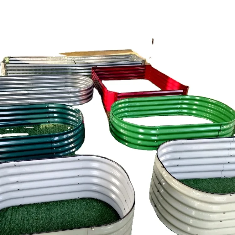 Gardening Vegetables Flower Garden Large Raised Garden Bed Kit Planter Box Galvanized Raised Elevated Plant Box