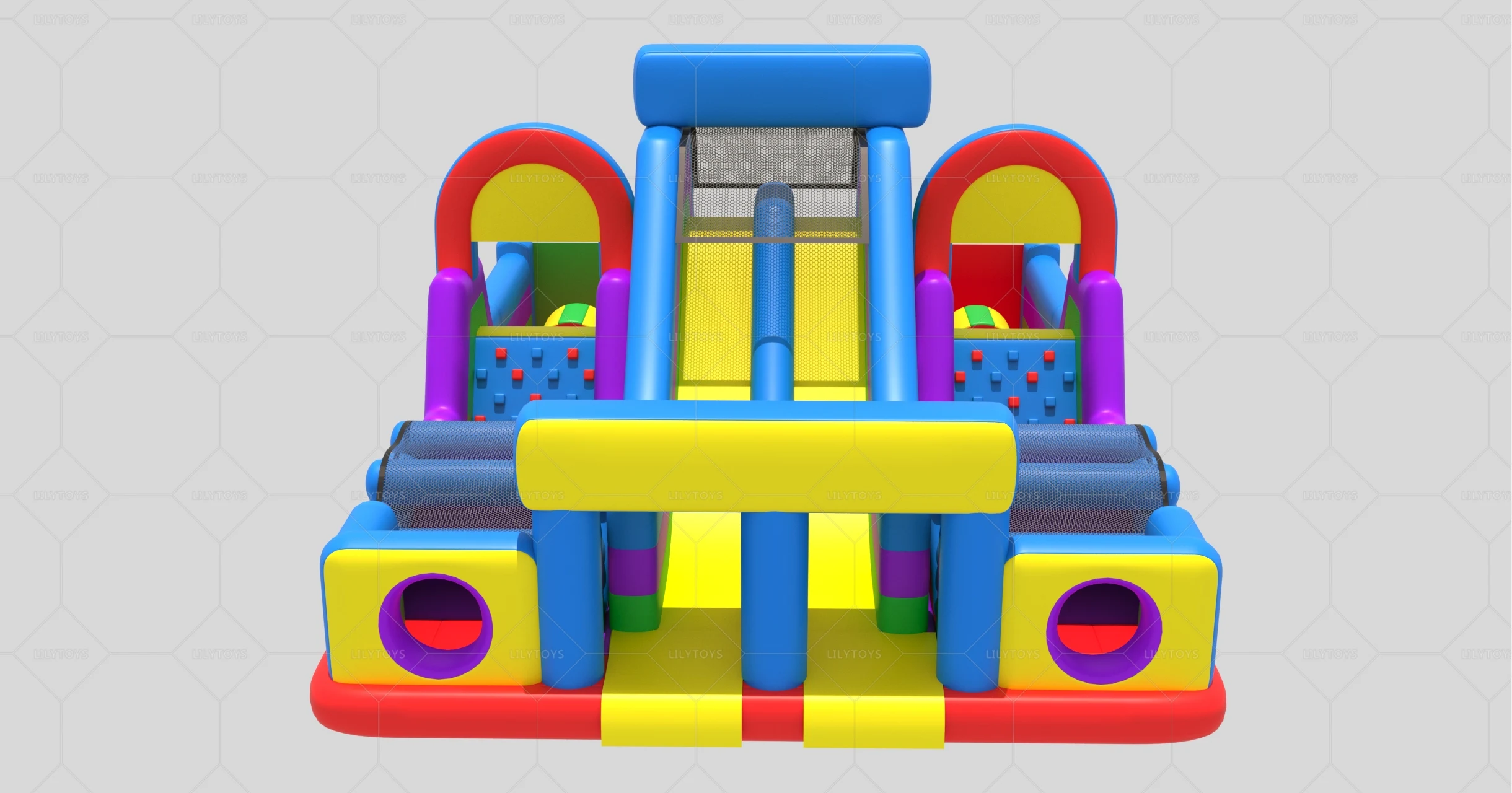Wholesale Custom Giant Commercial Inflatable Assault Course Kids Fun Run Race Inflatable Obstacle Course For Kids