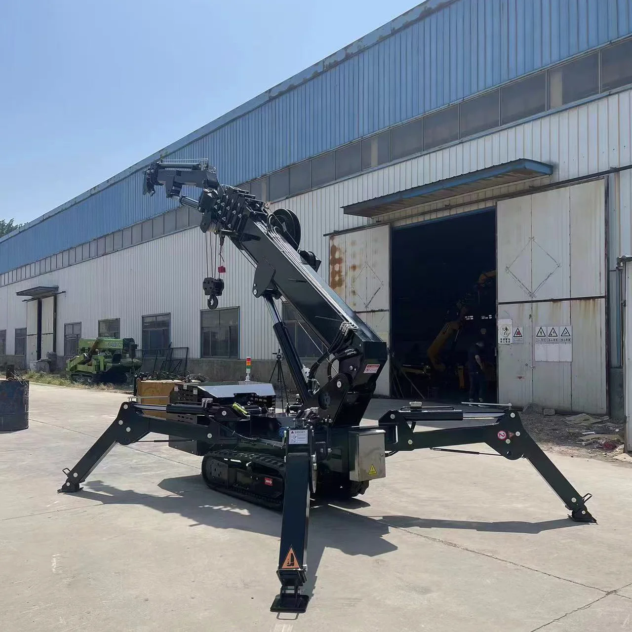 P-015 china price spider 10 ton crawler mobile cranes 8 ton spider crane for sale crawler crane with arm