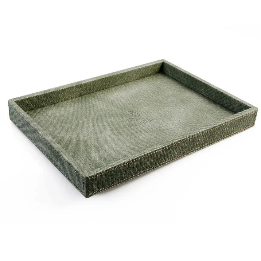 Factory Wholesale Custom Trays Genuine Leather or Pu Leather Restaurant Trays Hotel