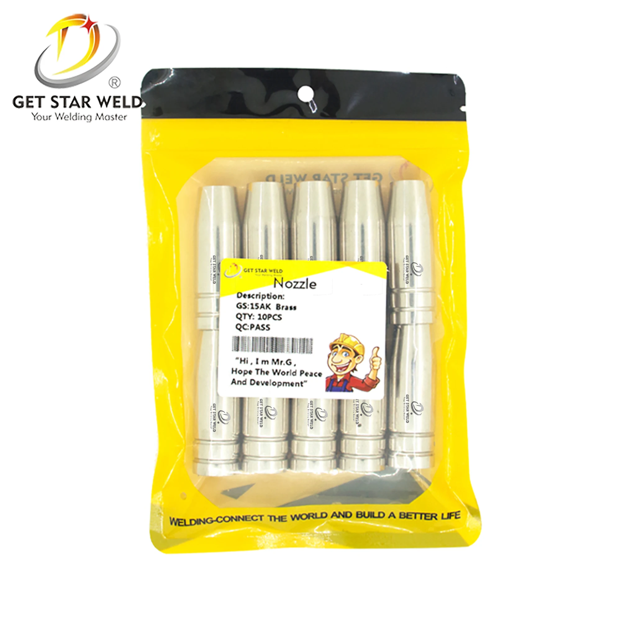 Get Star Weld 15AK torch gas nozzle,mig nozzles gas, gas welding torch nozzle mig