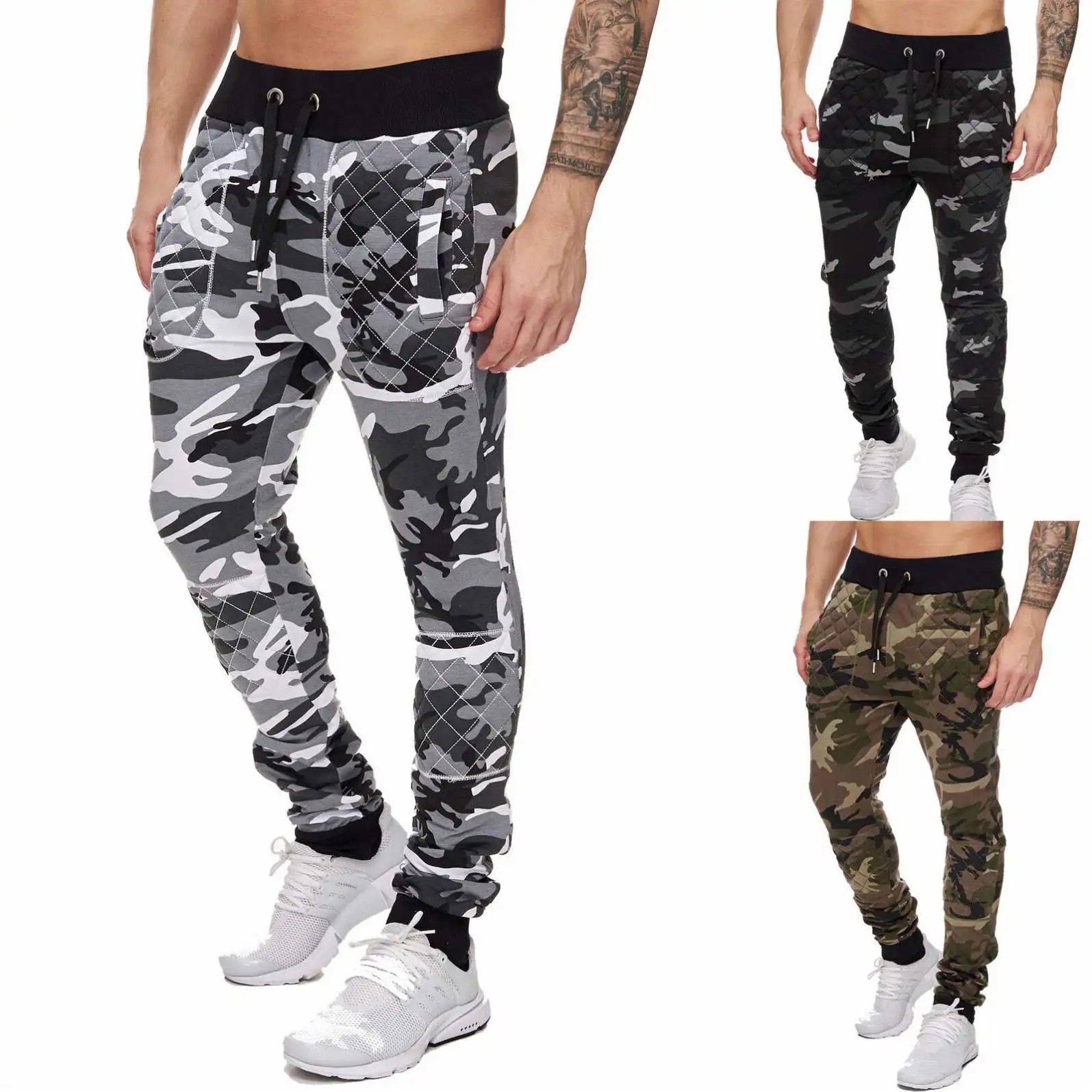 KX Most popular camouflage men pants casual sports trousers sport pants male jogger track pants