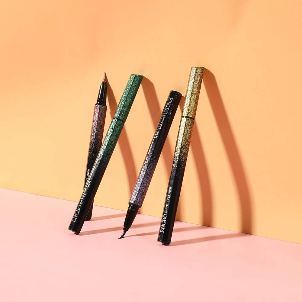 ENGBO New Arrival Waterproof  colour eyeliner long lasting Cosmetics shimmer Eye Liner Liquid Eyeliner Stamp