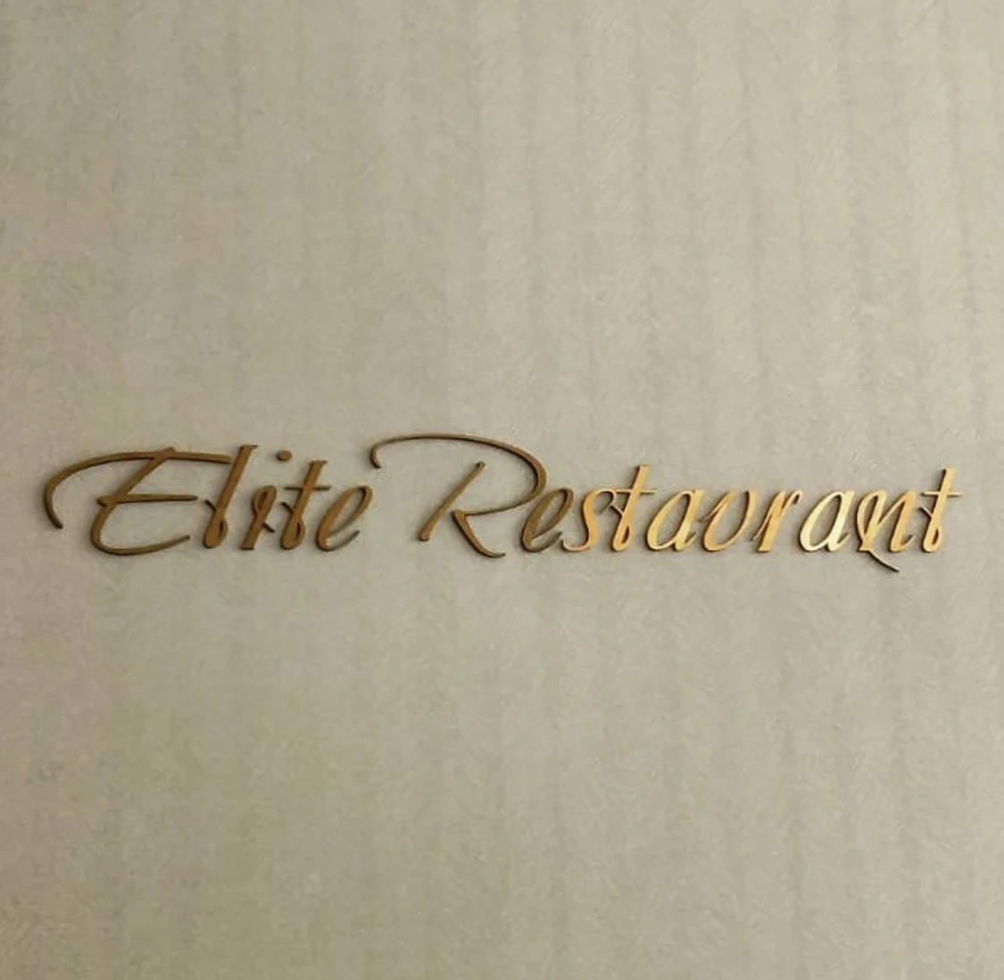 Painted  laser cutting Seamless welding stick on wall golden stainless steel metal alphabet letters logo for decoration