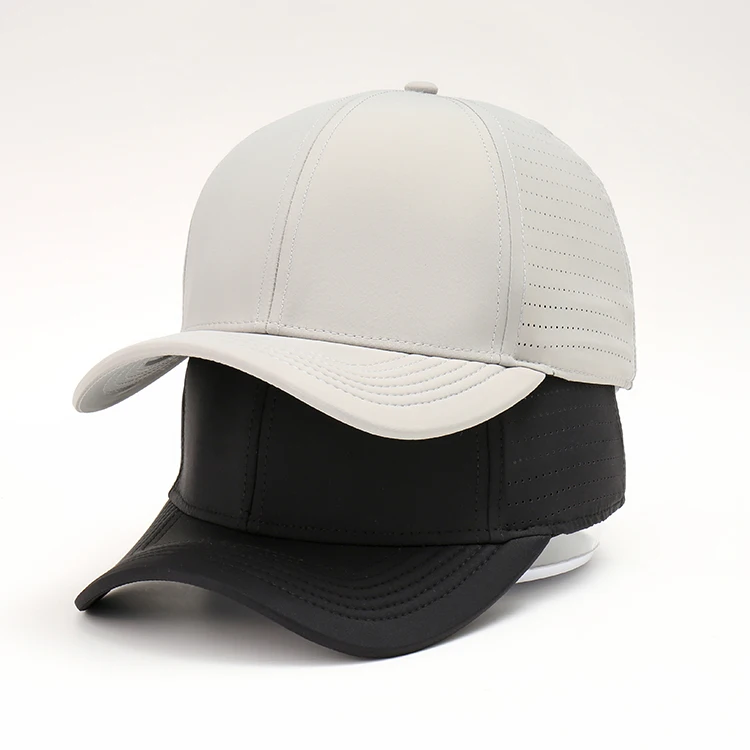 OEM ODM Custom High Quality Custom Men 6 Panel Curved Brim Structured Nylon Waterproof Sports Golf Hat gorras Baseball Caps