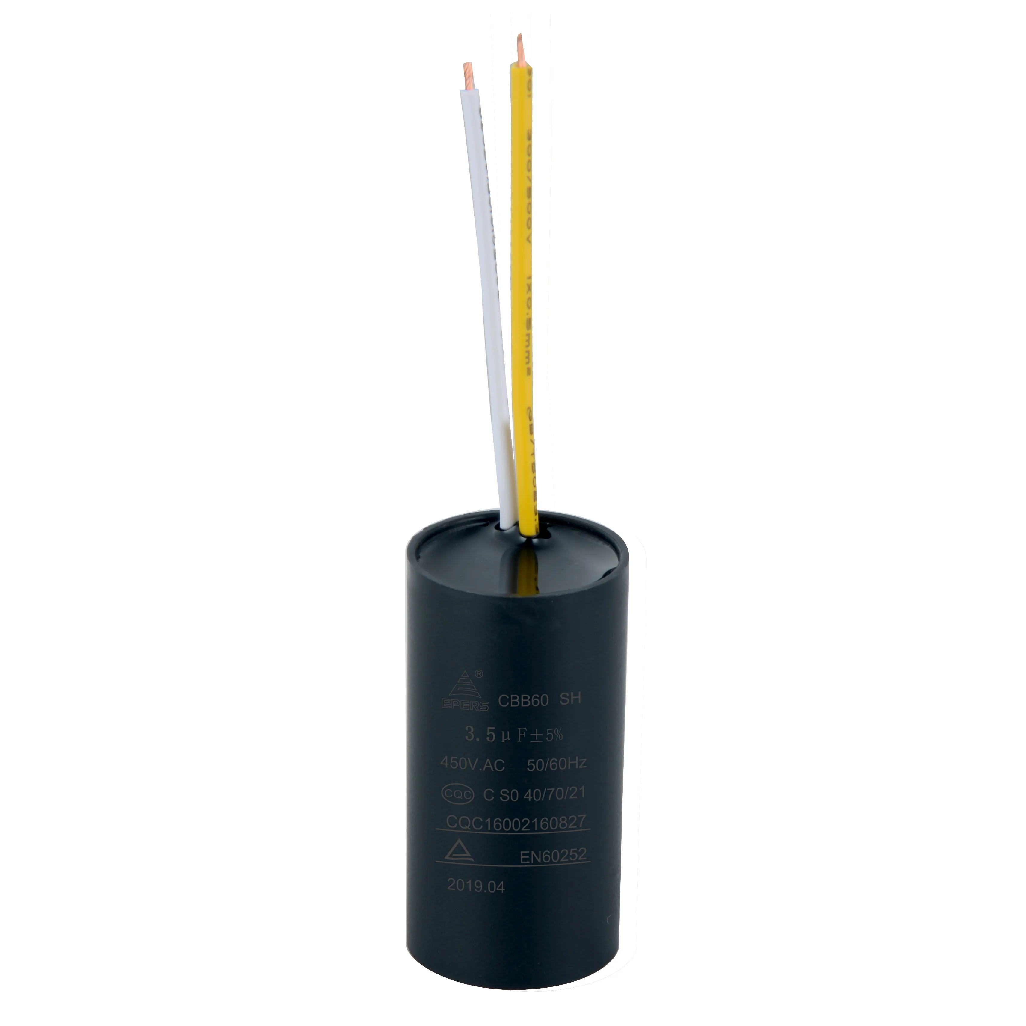 good quality cbb60 capacitor 	 500vac capacitor cbb60  Water Pump Washing Machine Ac Motor Capacitor