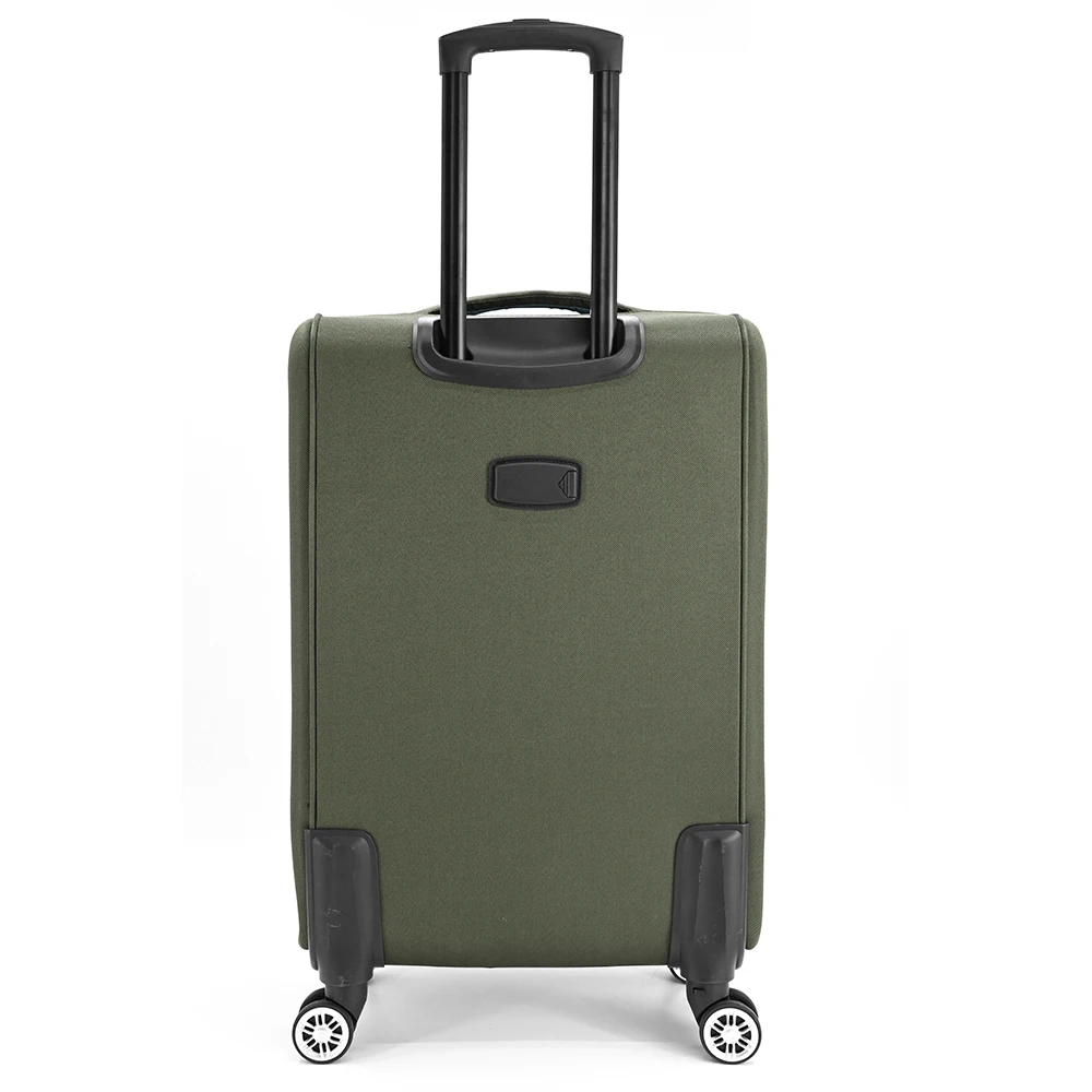 Super light cheap luggage set trolley suitcase roller luggage bag 4 wheels soft nylon luggage