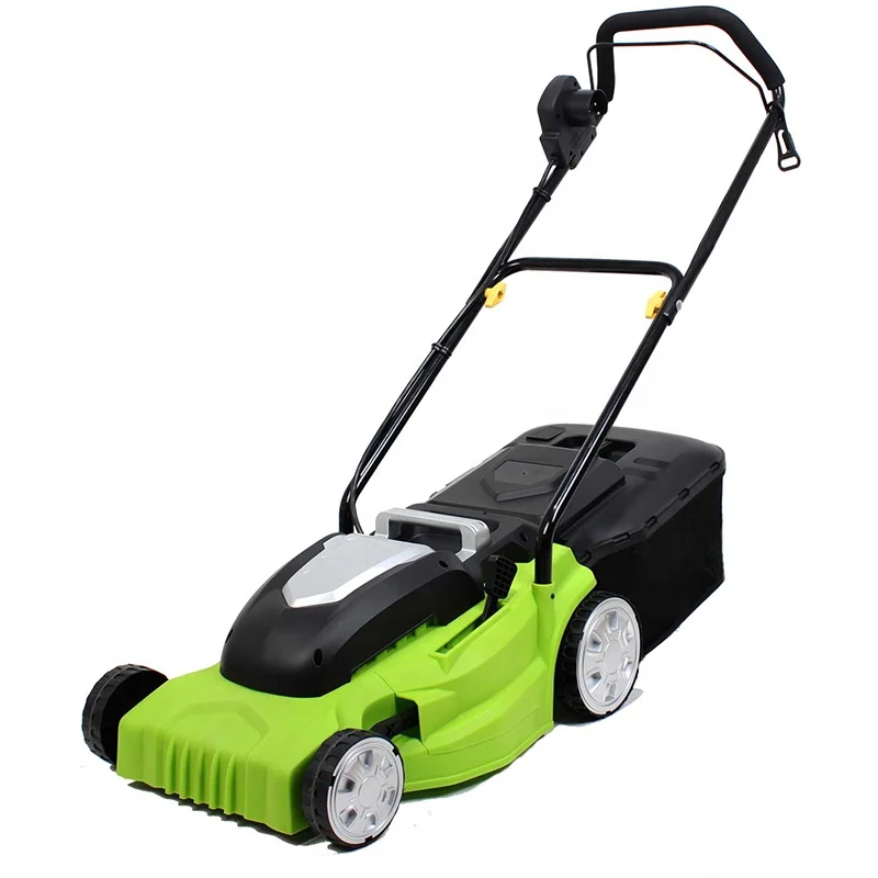 
Lawn Mowers High-Wheel mini electric lawn mower with grass 