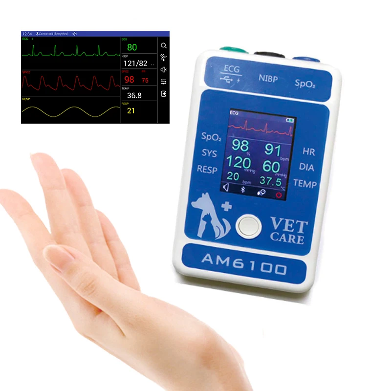 Berry AM6100 Handheld Animal Hospital veterinary multi parameter monitor