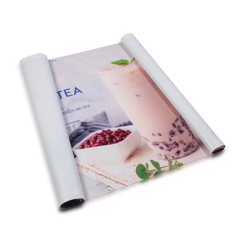 Factory direct supply 380gsm to 460gsm black back PVC vinyl flex banners for printing and advertising