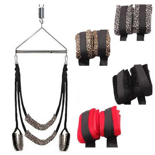 Chinese nylon adults sex game play furniture door swing restraint fetish bondage For Couple