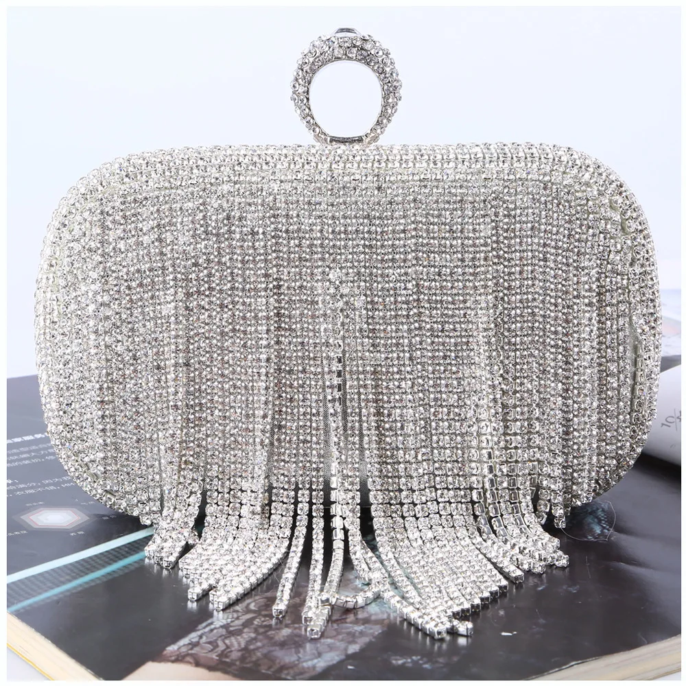 lady party diamond Women Luxury clutch bag evening bags tote handbag