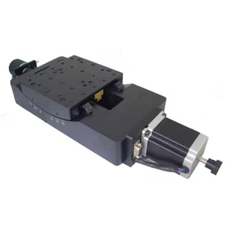 Professional Manufacturer Worm Gear Motorized Positioners Bearing Guiding Motorized Rotary Stage