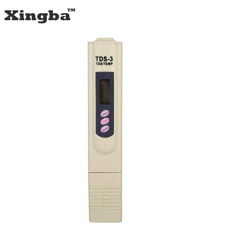 XINGBA TDS Meter Water Tester Pen LED Digital Temp PPM Meter Tester Filter Stick Water Purity
