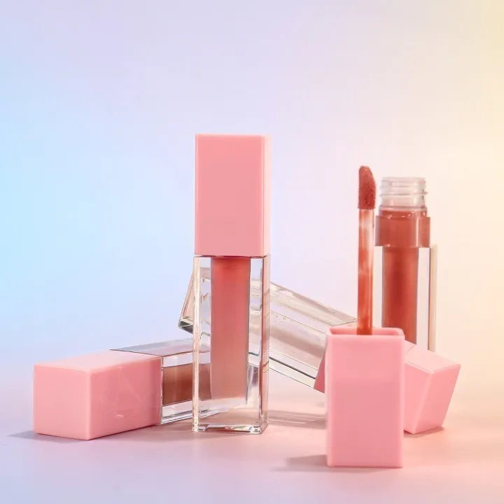 Custom 48 Colors Lipgloss Moisturizing Wholesales Matte Lipstick Pink Long Lasting Waterproof Nude Glossy Liquid Lipstick