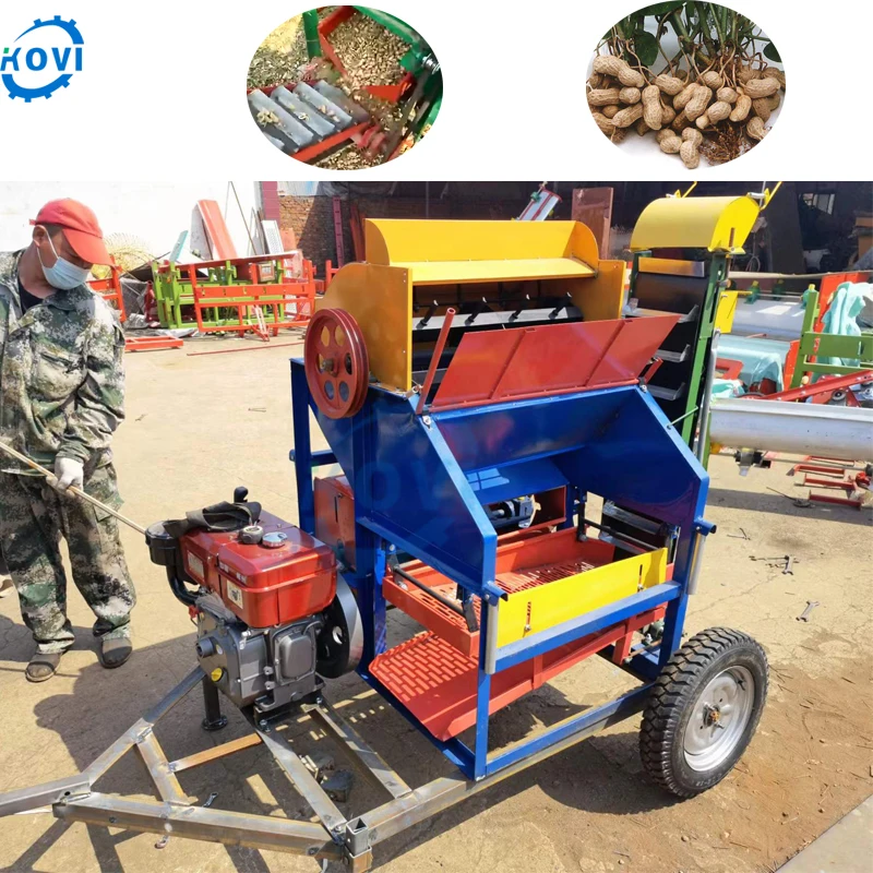 Hot sale peanut picking machine groundnut picker dry wet peanut harvester combine peanut harvesting machine best price
