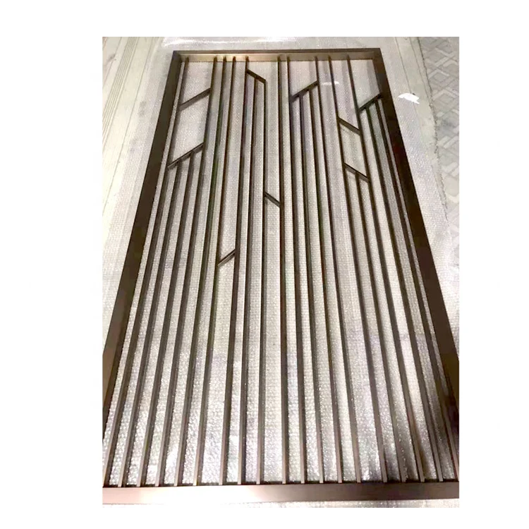Custom Pattern Carving Room Partition Home Living Metal Room Divider Restaurant Partition Galvanic Metal Partition