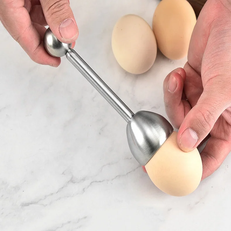 Top Quality Kitchen Tool 304 Stainless Steel Egg Shell Beater Creative Separator Household Single and Double Head Egg Opener