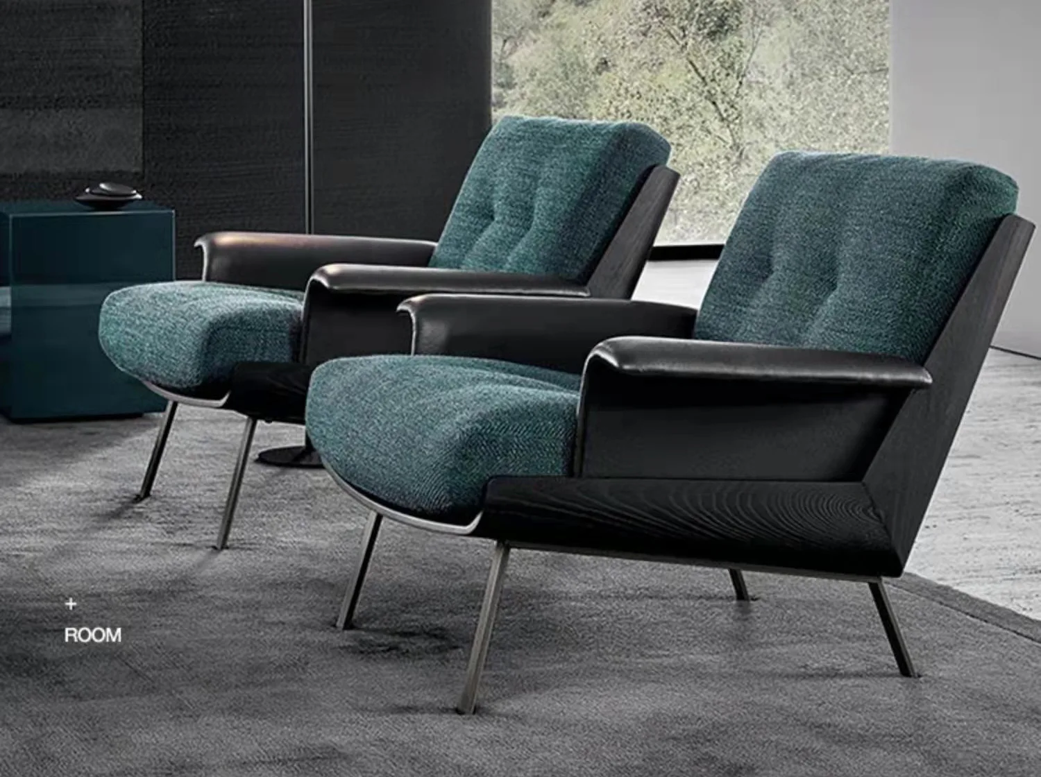 Modern Classic Genuine Vintage Leather Armchair Top Single Seat Recliner for Living Room Bedroom Hotel Leisure-for Hall Use