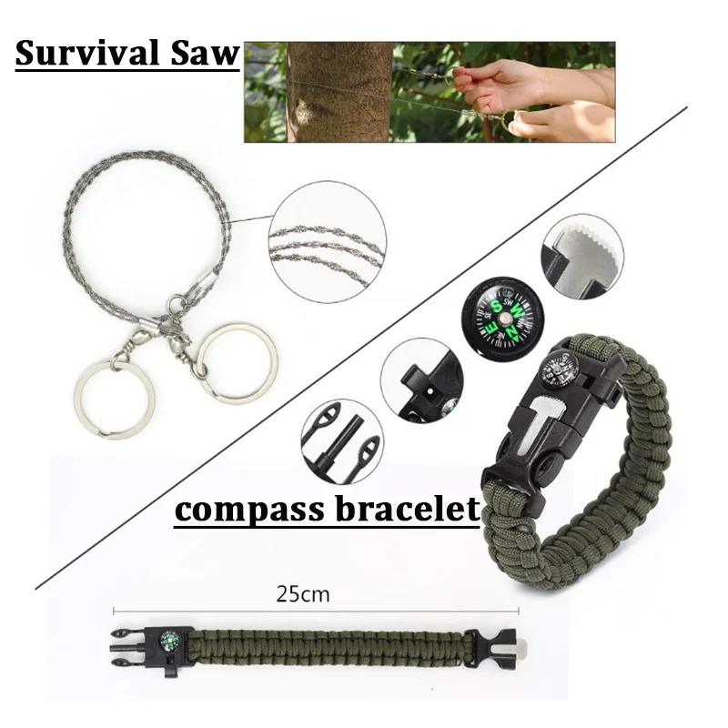 Emergency Survival Kit Camping Hiking Adventure Tool Outdoor Survival Gear Survival Kit