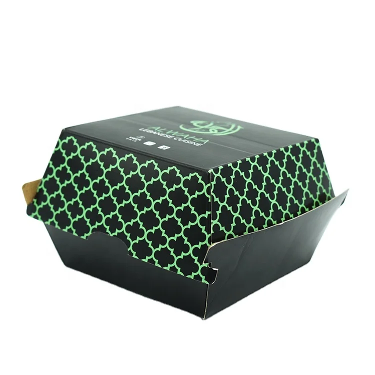 
Manufacture Customized Heavy Duty Corrugated Board Burger Box 