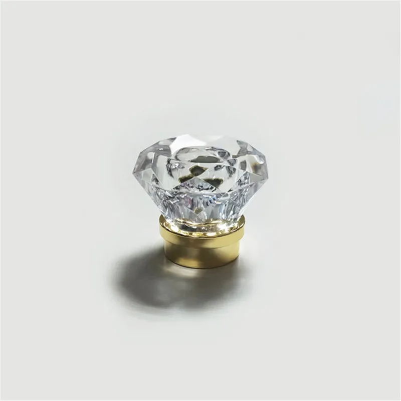 Surlyn Diamonds Transparent Top Shiny Transparent Perfume Bottle Cap with Silver or Gold Ring