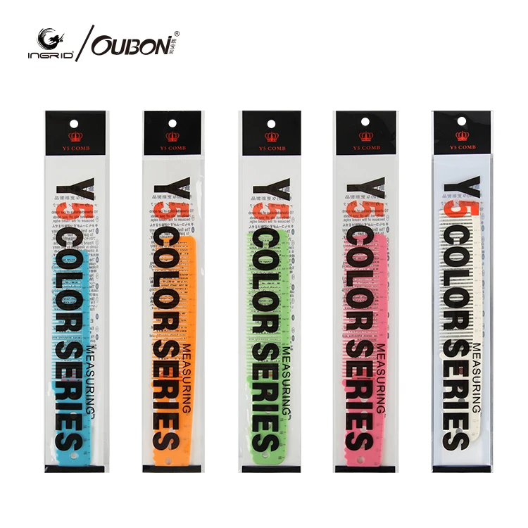 Professional Hair Scale Comb Set Salon Hair Cutting Styling Measure Combs