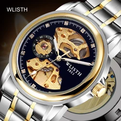 Get samples for free low price stainless  steel chain  men mechanical watch fashion lady wristwatch