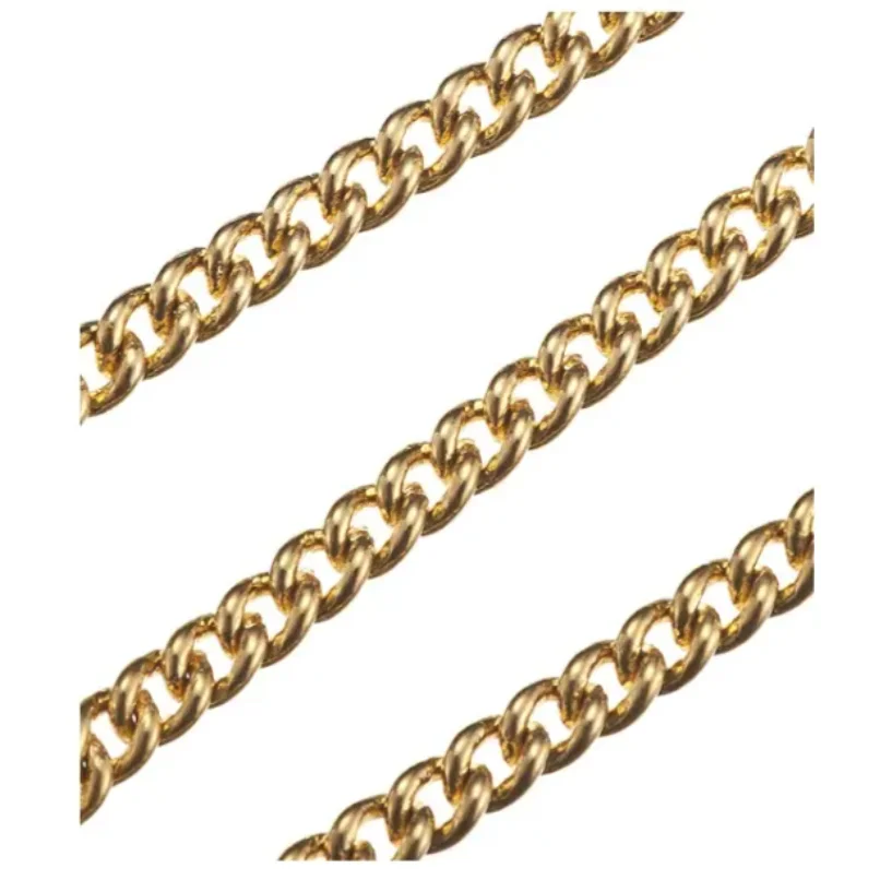 Wholesale Premium Quality Elegant Presentation Small Dogs Brass Short Link Choke Chain