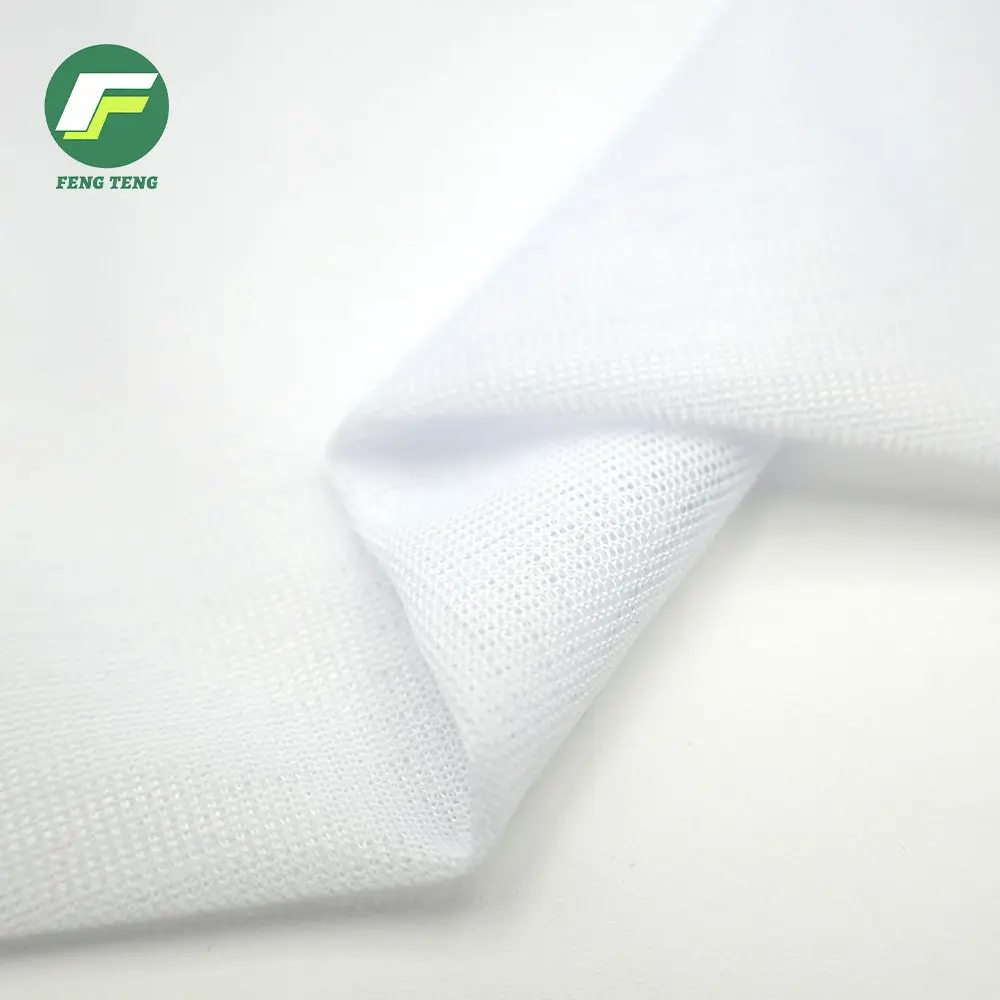 301 Customized Polyester 0.4 Thickness High Stretch Double Faced Knitted Lining Fabric for Leather