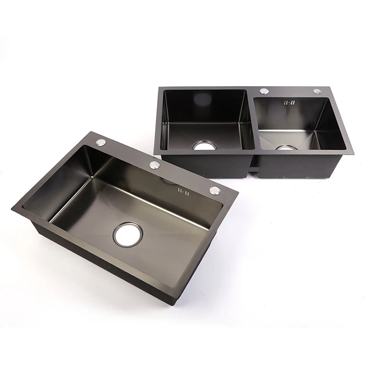 Single Basin Dishwashing NANO Sink 304 Stainless Steel Handmade Kitchen Sink Undermount Sink