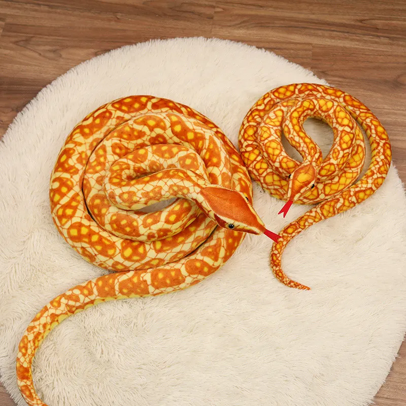 Lifelike Simulation Stuffed Wholesale Snake Realistic Snake Plush Toy Snake Stuffed Animal Toy