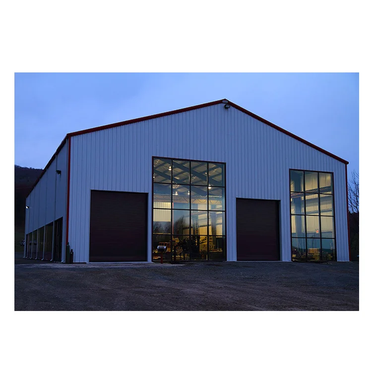 Large galvanized steel frame prefab warehouse building Steel Structure shop building