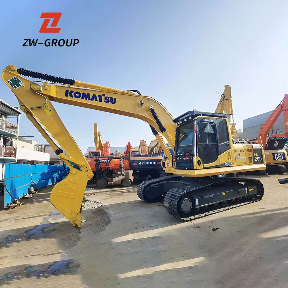 2016-2020 Original Japan 20 Ton Komatsu pc200-7 pc200-8 hydraulic Crawler used excavators For sale