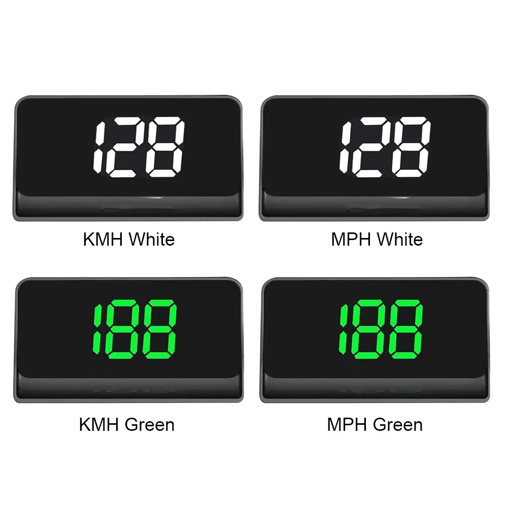 Electronic Head Up Display LED Display Car Digital HUD Plug and Play Windshield Speed Projector GPS Speedometer for Vehicle Auto