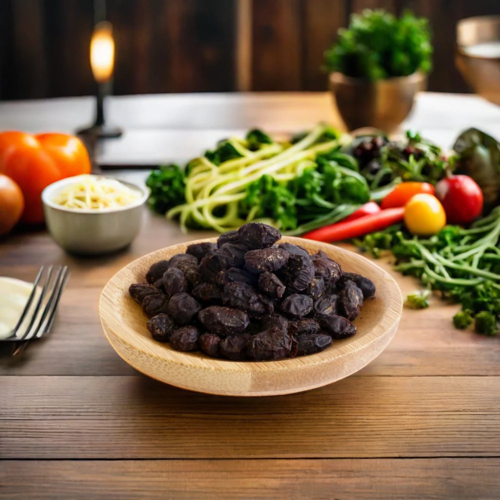 Hot selling Preserved Fermented Soybean dried salted black beans 300g