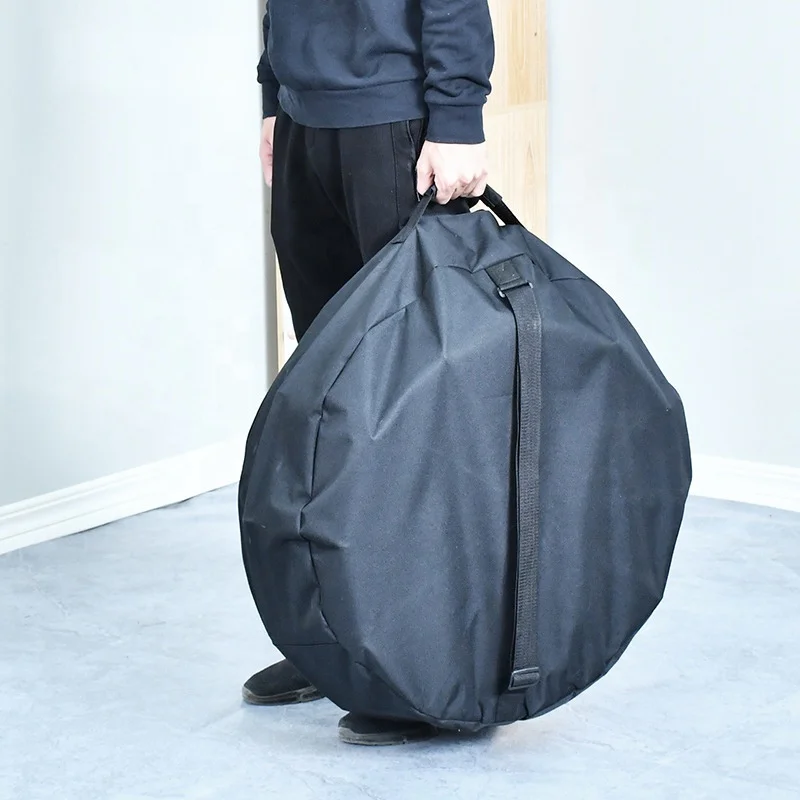 BunnyHi FPB007 Black Portable Flying Disc Golf Sports Storage Bag Only Carrying Bag for Targets Practice Chain Disc Golf Basket