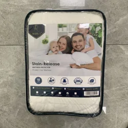 Dropshipping RTS White 100% polyester knitted waterproof 3D air layer bed bug water proof mattress covers protectors