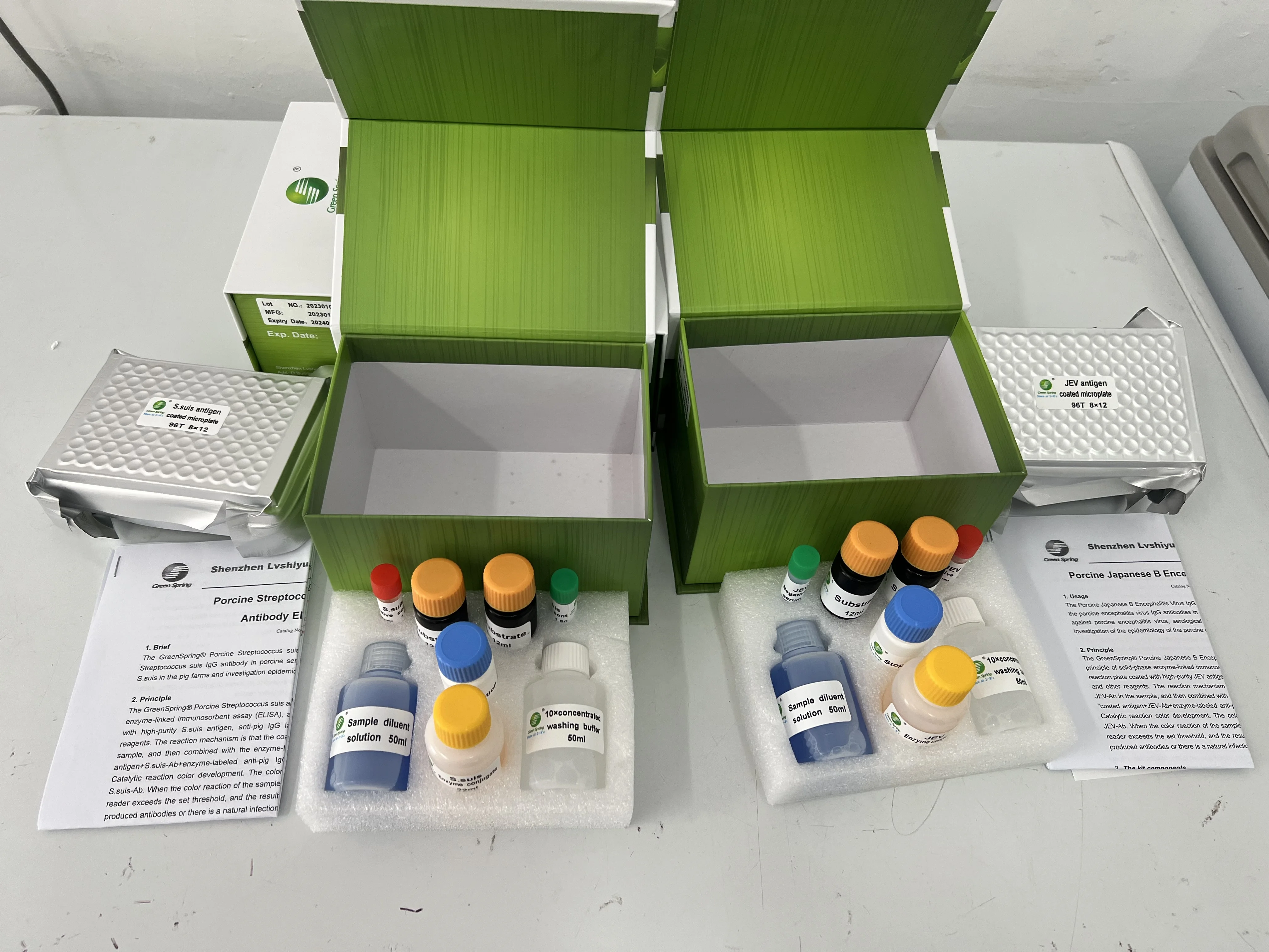 LSY-30037 Green Spring Porcine Foot and Mouth Disease Virus (FMDV) Type A antibody ELISA Kit