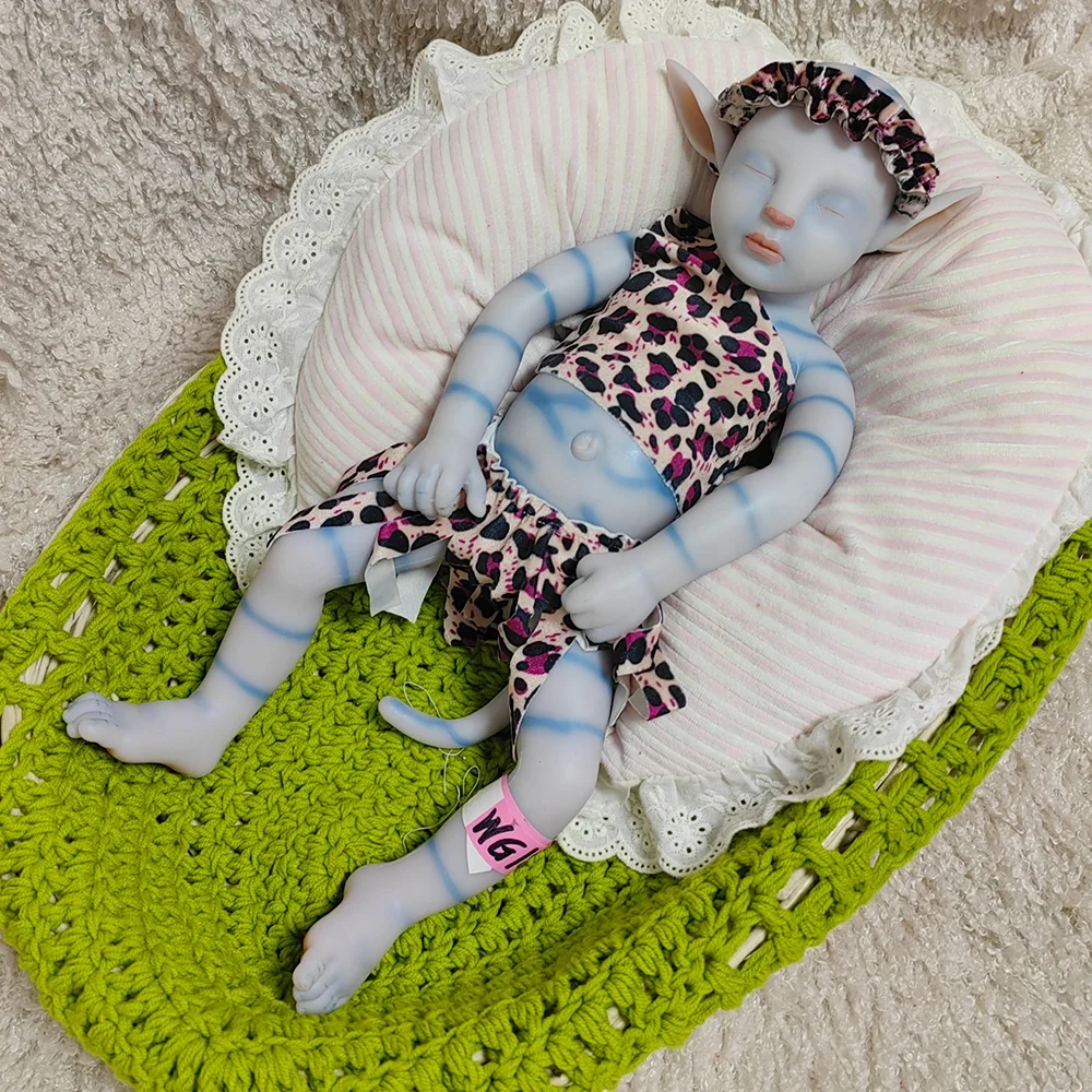 17 Inch Realistic Sleeping Avatar Baby Close Eye Soft Silicone Special Dolls for Children Collection