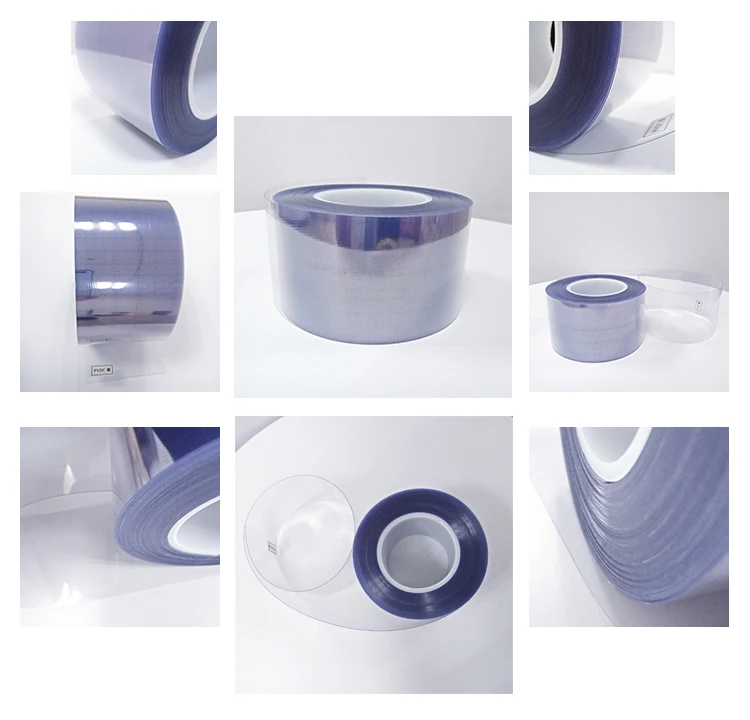 High barrier rigid transparent pvc film 250 micron coated with pvdc
