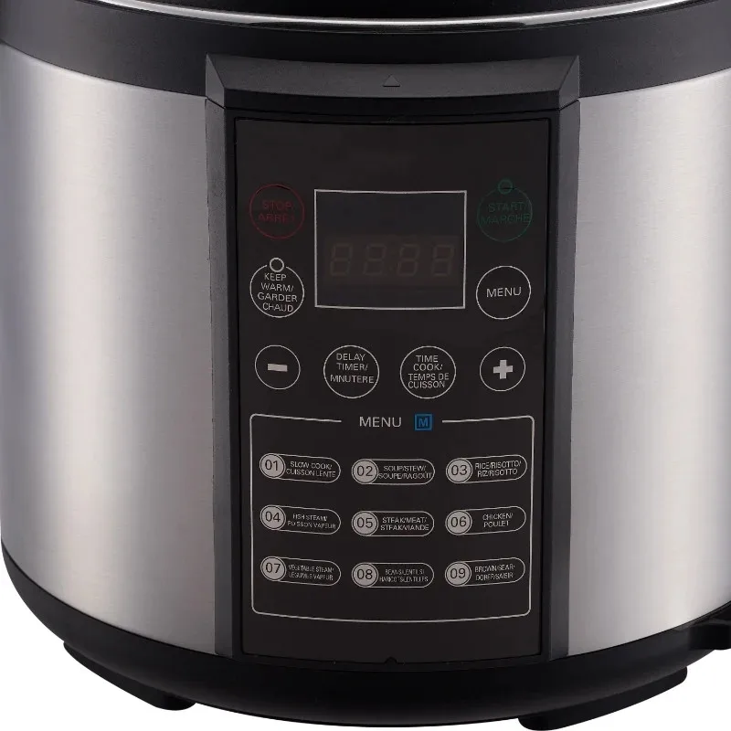 2023 Custom Programmable Digital Pressure Cooker, 6 Quart Cooking ribs steaming rice kitchen smart appliances oem odm